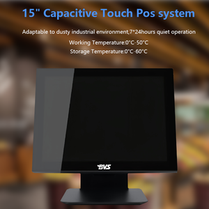 15 Inch Screen Touch Cash Acceptor Intel-i3\i5\i7 Machine Restaurant Ordering Touch Machine Win7/10 Touch Pos System for Retail - Product Image 5