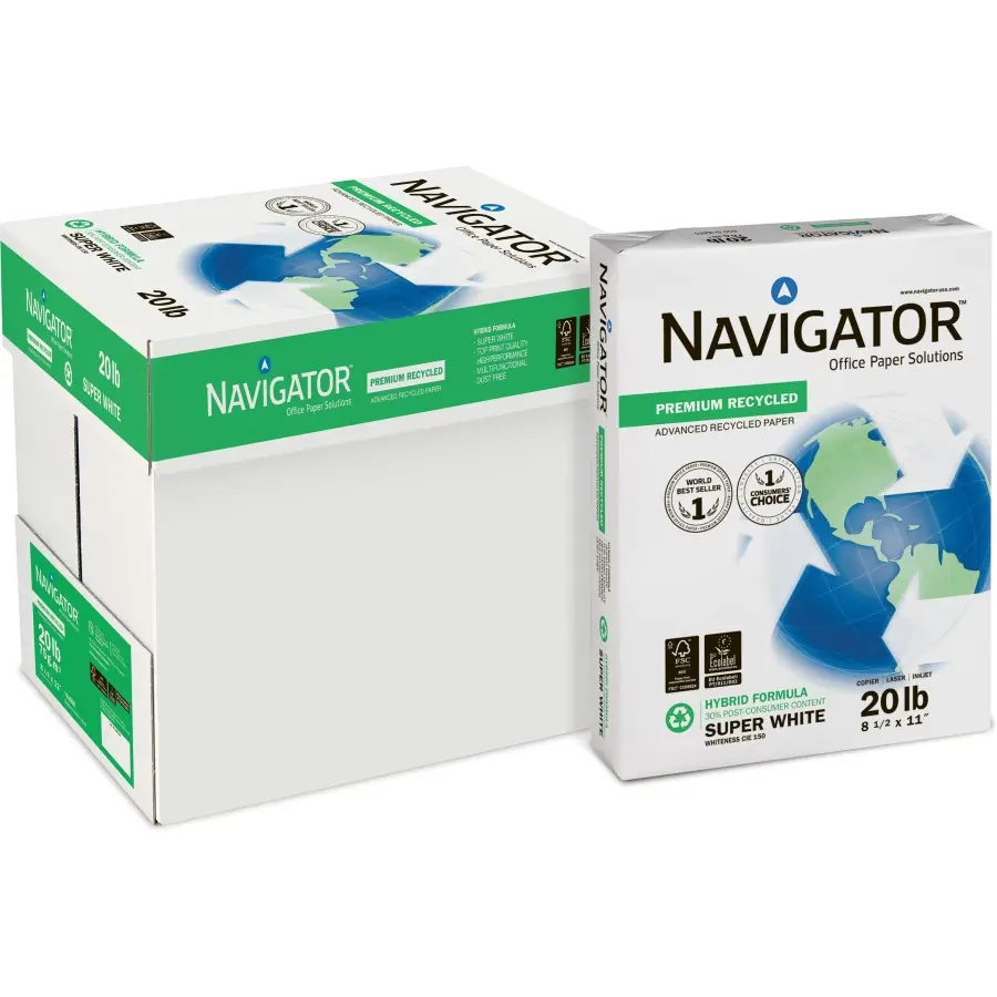 Navigator Papier A4 80gsm A4 Multi-Printing Kopieerpapier Fluorescerend Licht Cobb Gsm-Onderbreking Kleur Vouwbare Oorsprong Keer Diep Sid