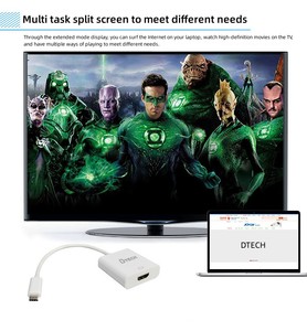 DTECH 3840*2160 30Hz 18Gbps 1080P USB 3.1 Type C to HDMI Converter Adapter Cable for HDMI Device - Product Image 3