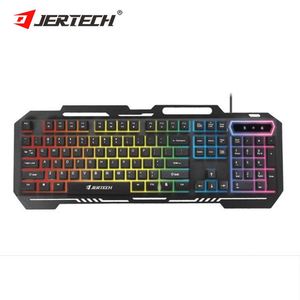 JERTECH K910 Teclado de ordenador en español Teclado con luz LED Teclado de PC con cable para juegos Teclado mecánico de Metal para jugadores - Product Image 4
