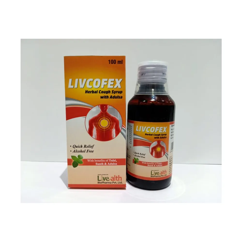 جديد عالية الجودة الأعشاب العضوية استخراج Livcofex السعال شراب الهندي بالجملة المورد