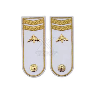 Durable Shoulder Epaulettes With <strong>Hook</strong> and <strong>Loop</strong> Backing Embroidered Epaulettes Shoulder <strong>Straps</strong> for Service Uniform - Product Image 3