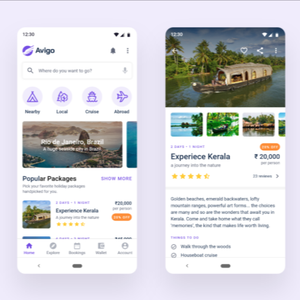 Erstklassige Tour Package Booking App Design | Android/IOS Travel Booking App | Tour Booking App Design - Product Image 2