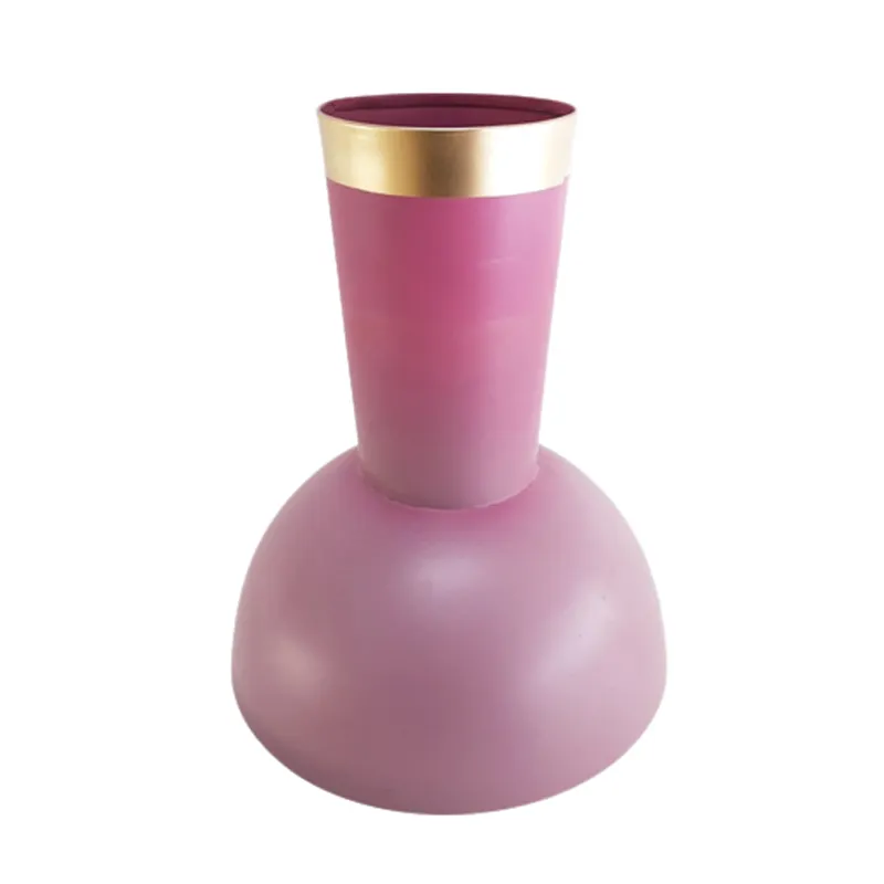 Bảng Top Trang Trí Sắt Flower Vase Hai Tone Colour Glass Flower Vase Đối Với Trang Trí Nội Thất Handmade Trong Số Lượng Lớn