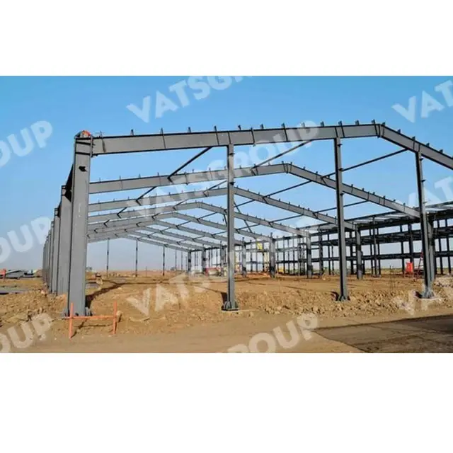 Capannone industriale e grande magazzino prefabbricato struttura in acciaio leggero edificio con qualità Q235 punzato servizio di elaborazione