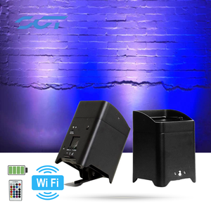 SGT LED Uplight kablosuz uzaktan kumanda Wifi APP akıllı LED Par 6x18W Wedding Wedding + UV pil aydınlatma düğün parti sahne için - Product Image 2