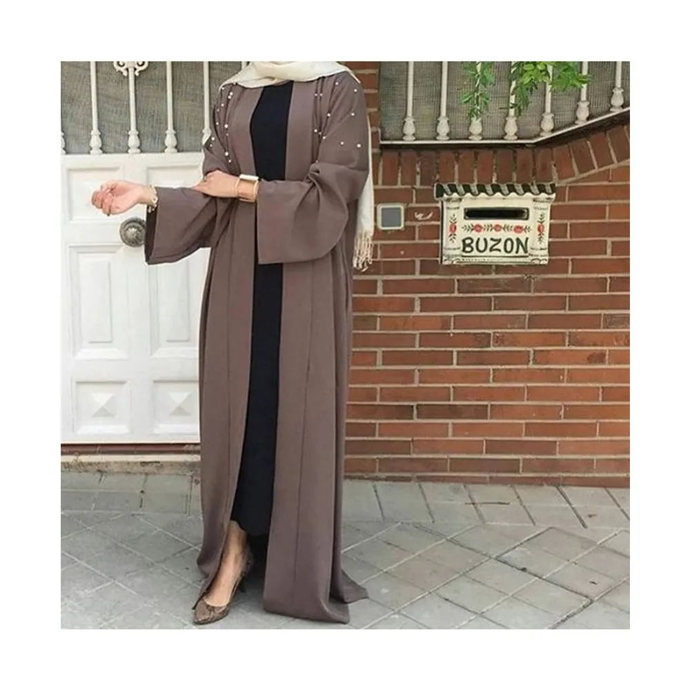 Fabrication de vêtements OEM 2023 personnalisé bas quantité minimale de commande Abaya Kimono Dubai soirée Abaya robes qualité d'exportation