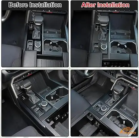 Điều khiển trung tâm bánh Shift Bảng điều khiển TRIM bìa cho Toyota Tundra Sequoia 2022 2023 2024 xe bánh Shifter giao diện điều khiển chống xước bảng điều khiển