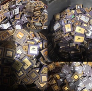 תשואה גבוהה זהב שחזור cpu קרמיקה גרוטאות מעבד שאריות מוכן לייצוא באירופה במחירים זולים