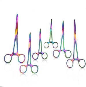 Çok renkli gökkuşağı renk Ultimate Hemostat Set kavisli ve düz İpucu balıkçılık forseps kilitleme forseps üreticisi - Product Image 1