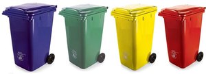 ถังขยะพลาสติก HDPE ขนาด660ลิตรสำหรับกลางแจ้ง2025ใช้ในการเก็บขยะ - Product Image 2