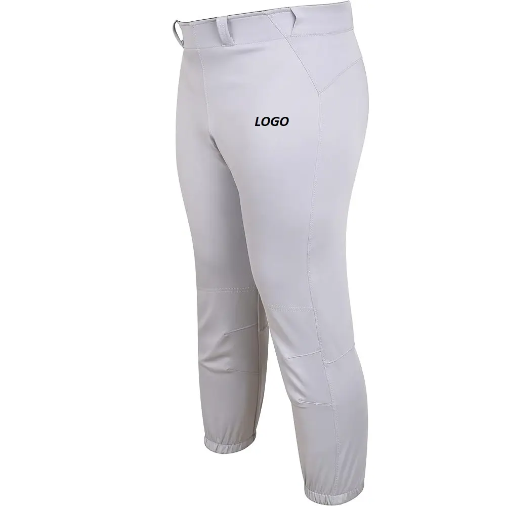 Neuzugang hohe taille kundenspezifische Baseball- und Softballhose Hosen Slim-Fit Kurze Länge Sportbekleidung Unisex einfarbige Softballhose