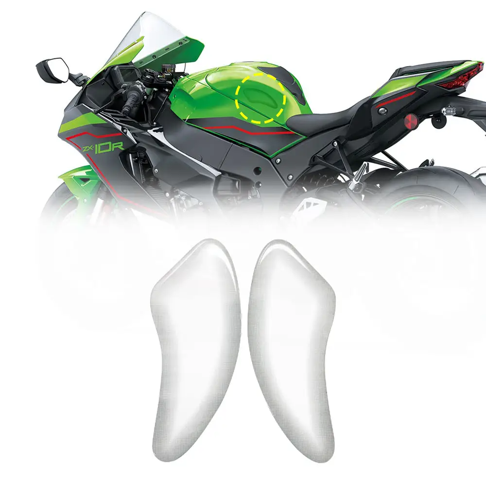 Верхние ультрапрозрачные 3D-защитные боковые протекторы-клейкие и прозрачные боковые защитные ограждения для мотоцикла 19x7,5 см