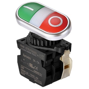 Autonics IO 1-0 Transfer Doppelkopf-Druckknopf-Drucktasten schalter S2TR-P3WABD - Product Image 5