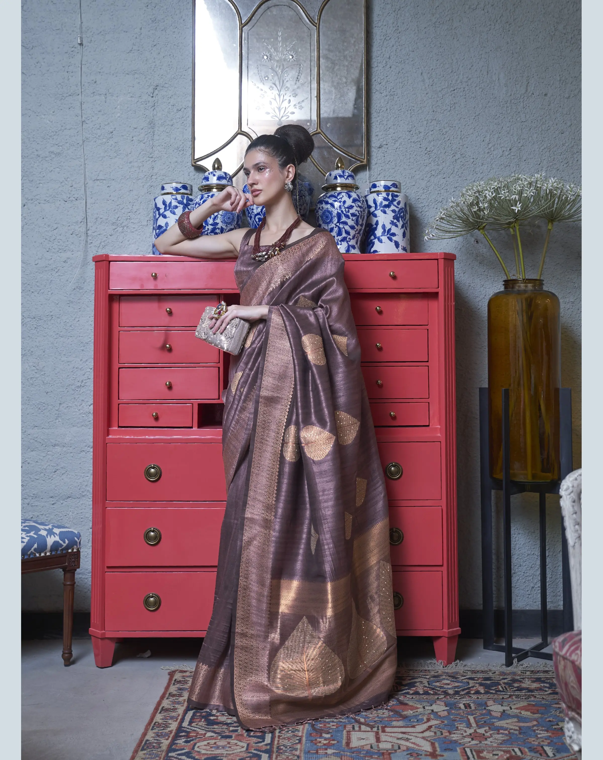 Saree tejido de seda de la India del Sur, ropa informal para boda, venta al por mayor, para mujeres