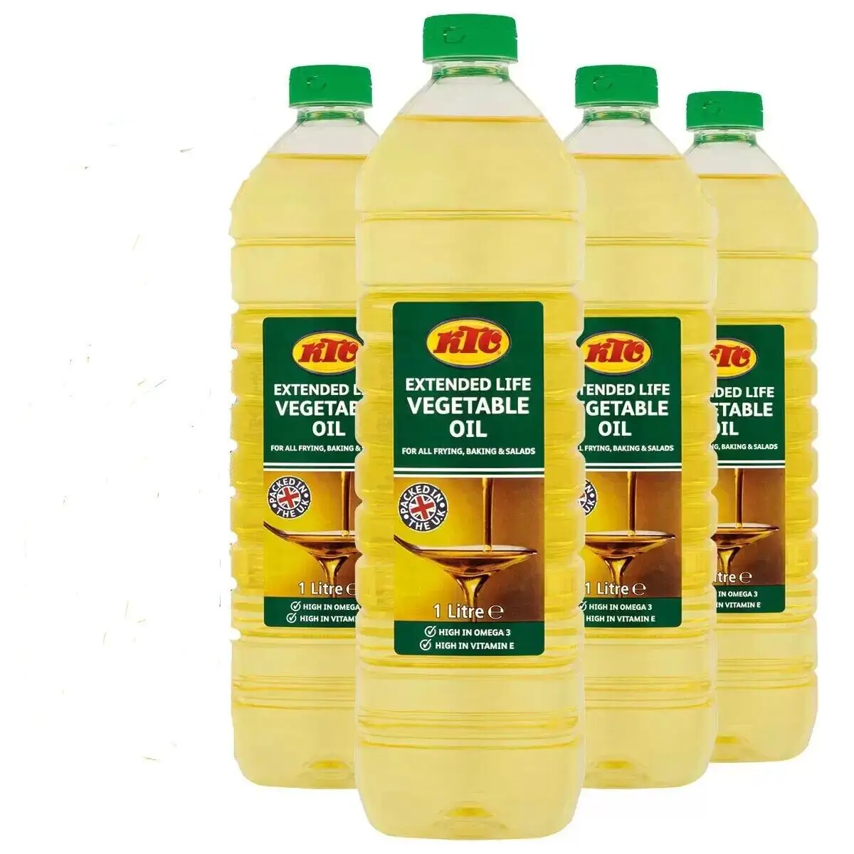 Mejor precio KTC Aceite vegetal Vida prolongada/Aceite de girasol para cocinar Paquete 4 x 1L