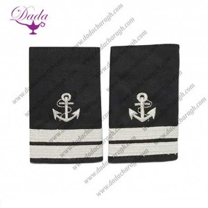 Mềm Vai Hội Đồng Quản trị epulette trung Úy chỉ huy epaulette tính năng vàng hải quân ren trên đầu đen bán thêu vải - Product Image 3