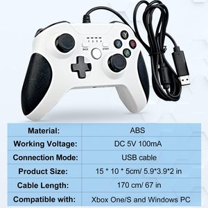 Wired <strong>USB</strong> <strong>Controller</strong> Joystick <strong>Game</strong> <strong>Controller</strong> Suitable for Xbox One/Xbox One S/Windows PC Laptops Color Blackn - Product Image 5