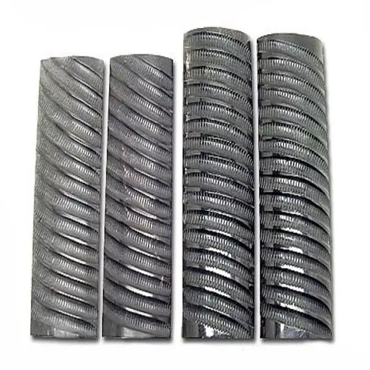 Echte Büffel- und Ochsenhorn Zigged Carved Plate natürlicher und polierter Messegriff Verwendung Produkt Büffel schwarze Hornplatten