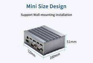 Industrial <strong>Embedded</strong> Mini PC Small Size 12~32V Intel J4205 J3455 Processor 3 LAN/4 COM/4 USB Win10 <strong>Linux</strong> with Stock Availability - Product Image 6