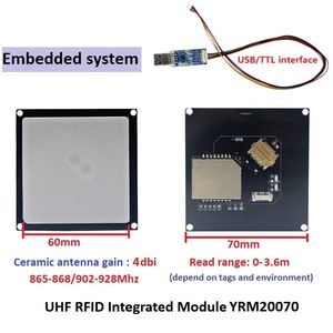 YRM200 Mini UHF <strong>RFID</strong> <strong>Reader</strong> Module with 3 to 5.5dBi Antenna <strong>for</strong> Raspberry Pi Access Control System
