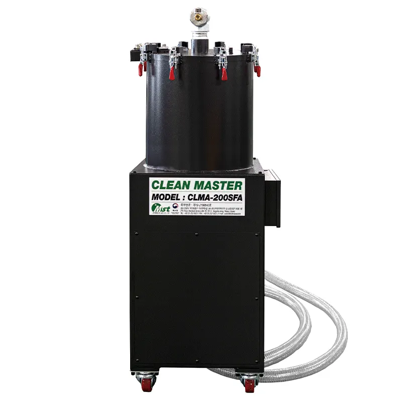 MST2 CLEAN MASTER CUTTING OIL TANK CHIP CLEANER 200SFA with air vacuum ejector and large volume stainless steel mesh filter