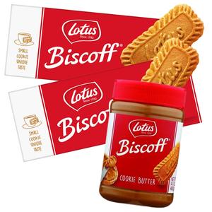 2-莲花原装8.8盎司装Biscoff饼干1-14.1盎司一罐Biscoff奶油巧克力奶酪饼干黄油 - Product Image 1
