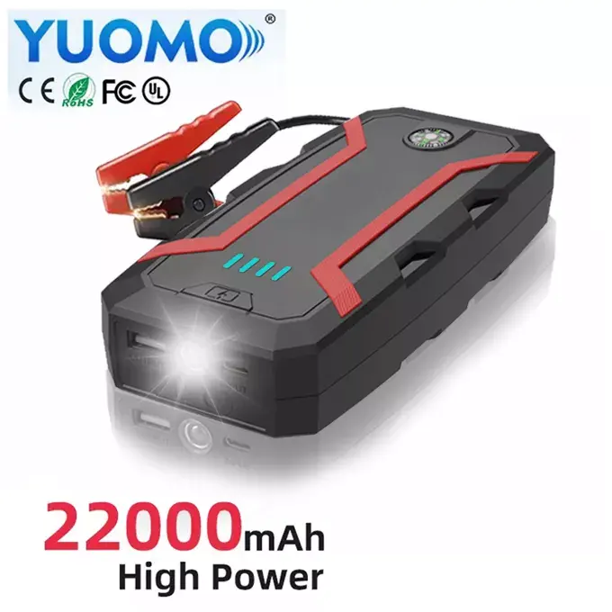 12v 22000mAh 32000mAh High Power Car Jump Starter Power Bank / Multi-Function Portable Lithium Battery Car Jump Starter