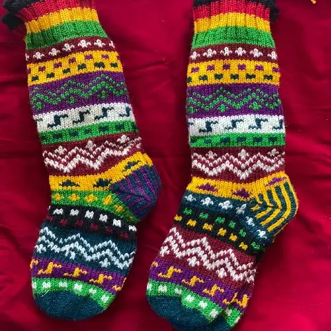 Hand Knitted woolen socks