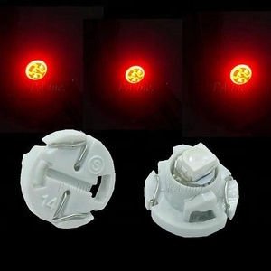 <strong>LED</strong> Light Bulbs Replacement T3 <strong>T4</strong>.<strong>2</strong> <strong>T4</strong>.7 Red Bright Panel Gauge Cluster Dashboard with Twist Lock Socket PA - Product Image 1