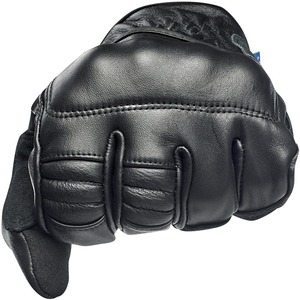 OEM/ODM定制标志刺绣Bla男士皮手套巴基斯坦冬季宽弹性Velcro手腕手套 - Product Image 4