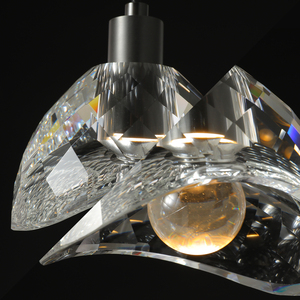 Oem bán buôn hiện đại duy nhất đầu K9 pha lê treo ánh sáng mỹ đơn giản phòng ngủ phòng ăn trang trí nội thất LED <span class=keywords><strong>Einstein</strong></span> Mặt dây chuyền đèn - Product Image 4