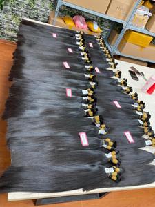 100% 二重描画バルクベトナム生毛キューティクル整列ルーズディープウェーブUPS DHL FedEx出荷用ベンダー全販売横糸
