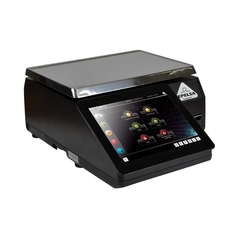 Bilancia per PC da banco ad alte prestazioni scala K 10RL con etichettatrice e touchscreen da 10.5 "per supermercati