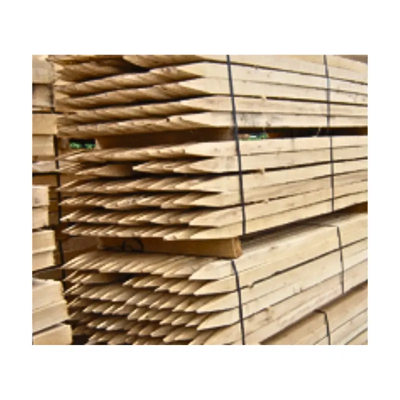 Custom Size Wood Pole For Fence High Quality Acacia Wood Stakes For Fixed Planting Made From Vietnam