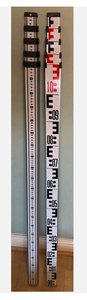Levelling Aluminium <strong>Survey</strong> Staff. 5 m 5-sections for Laser <strong>Dumpy</strong> <strong>Level</strong>. - Product Image 2