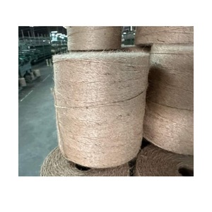 2ply/14 iplik 2mm3mm4mm5mm 50m doğal jüt iplik cilalı jüt sicim bangladeş en iyi sanat ve jüt sicim halat 3ply twisted165m ju - Product Image 2