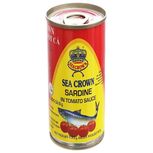 Pháp đóng hộp 125g cá mòi trong nước sốt cà chua hoặc dầu thực vật cá đóng hộp giá rẻ SARDiNE nhà phân phối
