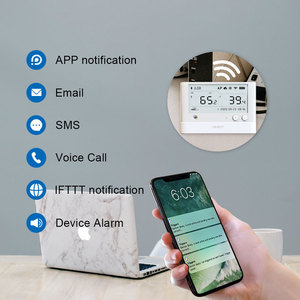 WS1 Pro Wifi Medidor de temperatura Sensor de humedad Monitor USB con pantalla LCD Sensor ambiental