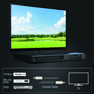 Convertidor de entrada Digital de vídeo 3D a salida analógica, convertidor de señales coaxial o toslink a R L digital a analógico