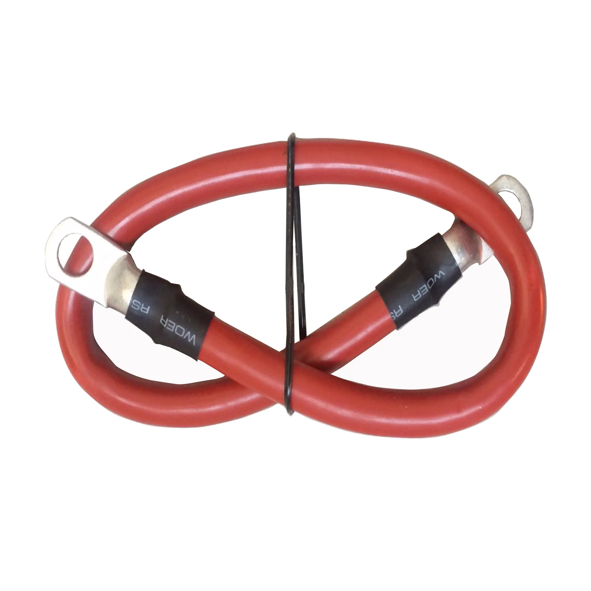 Kabel baterai laut 2-Gauge panjang 12 "kancing 3/8" dengan rakitan Lug kaleng