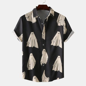 万圣节恐怖外观高品质派对功能定制设计街头穿衬衫 - Product Image 1