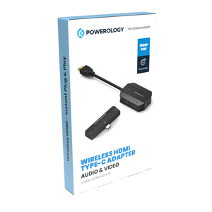 Powerology Wireless <strong>HDMI</strong> Type-C Adapter Audio &amp; Video
