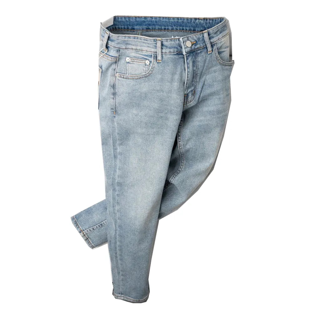 Men's Jeans chất lượng tốt SKINNY jeans bền vững OEM Dịch vụ 2% spandex + 98% cotton dây kéo bay Việt nhà sản xuất