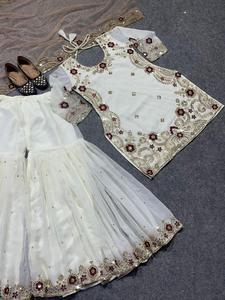 设计师印度和巴基斯坦天鹅绒Salwar Kameez宝莱坞风格的成人婚礼和派对套装