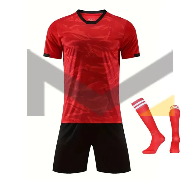 Custom Oem Service Voetbal Shirts Ademende Voetbal T-Shirt Voetbal T-Shirt Custom Voetbal Truien Voetbaltenue