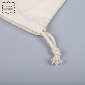 Wholesale Recyclable Cotton <strong>Canvas</strong> <strong>Drawstring</strong> Bags with Custom Logo Printed Durable Organic Jewelry <strong>Pouch</strong> for Shopping - Product Image 4