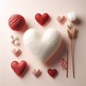 प्यार से हस्तनिर्मित: विशेष समारोहों के लिए रोमांटिक सजावट और सार्थक उपहार आभूषण के लिए फेल्ट हार्ट - Product Image 6