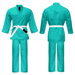 Yüksek kalite özel Logo ve tasarım Karate üniforma son tasarım süper erkekler için farklı renkte Karate takım elbise - Product Image 6