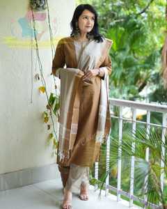 Hint South güney pamuk Kurti pantolon seti kadın tasarımcı düğün kıyafeti Salwar Kameez Kurta seti - Product Image 2